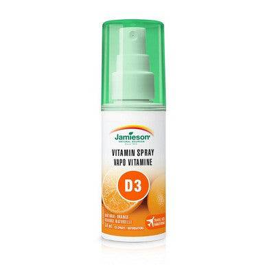 Expires November 2024 Clearance Jamieson Vitamin Spray D3 - Natural Orange 58mL