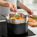 Joseph Joseph Bloom Steel Stainless-Steel Folding Steamer Basket - YesWellness.com