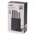 Joseph Joseph Elevate Knives SlimBlock 5-piece Knife Block Set with Ceramic Sharpener - YesWellness.com