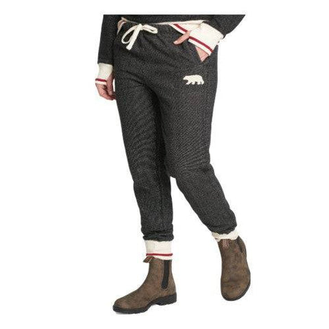 Little Blue House by Hatley Charcoal Bear Women's Heritage Joggers - YesWellness.com