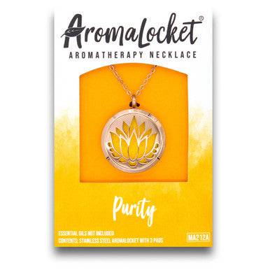 Matrix Aromatherapy AromaLocket Aromatherapy Necklace - Purity (Rose Gold)