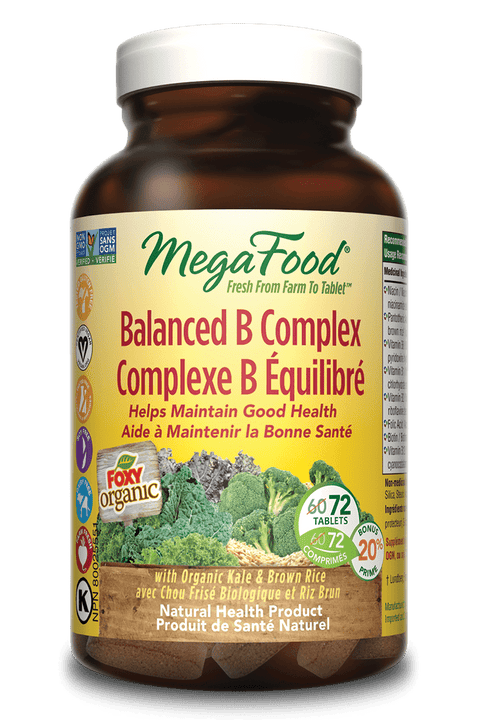 Expires December 2024 Clearance MegaFood Balanced B Complex 90 tablets