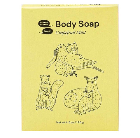 Meow Meow Tweet Body Soap Grapefruit Mint 126 Grams