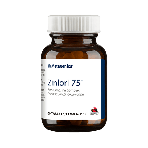 Expires November 2024 Clearance Metagenics Zinlori 75 - Zinc-Carnosine Complex 60 Tablets