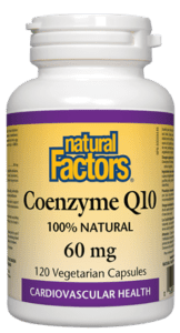 Expires March 2025 Clearance Natural Factors Coenzyme Q10 60mg 120 Vegetarian Capsules