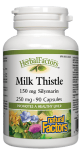 Expires December 2024 Clearance Natural Factors HerbalFactors Milk Thistle 150mg Silymarin 90 Capsules