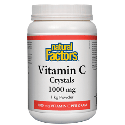 Expires March 2025 Clearance Natural Factors Vitamin C Crystals 1000mg 500 Grams