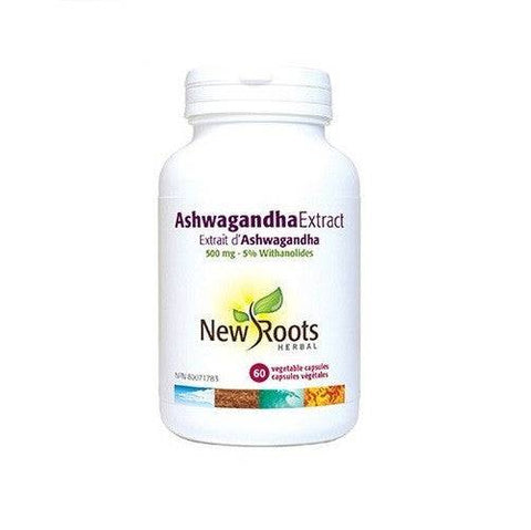 Expires January 2025 Clearance New Roots Herbal Ashwagandha Extract 500 mg - 30 veg capsules