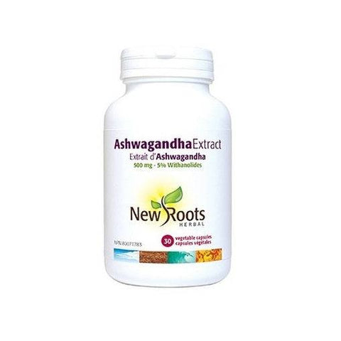 Expires January 2025 Clearance New Roots Herbal Ashwagandha Extract 500 mg - 60 veg capsules