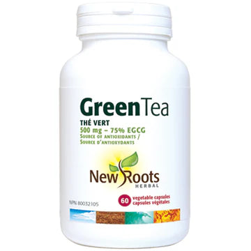 Expires October 2024 Clearance New Roots Herbal Green Tea 500mg 75% EGCG - 60 veg capsules