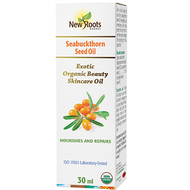 Expires January 2025 Clearance New Roots Herbal Organic Seabuckthorn Seed Oil 30 ml