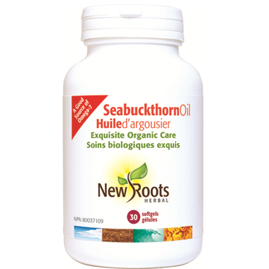 Expires February 2025 Clearance New Roots Herbal Seabuckthorn Oil Softgels - 30 soft gels