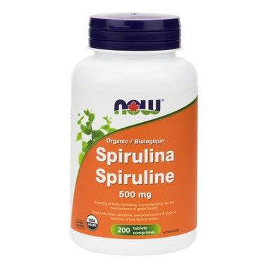 Expires December 2024 Clearance Now Foods Organic Spirulina 500mg Tablets - 500 tablets