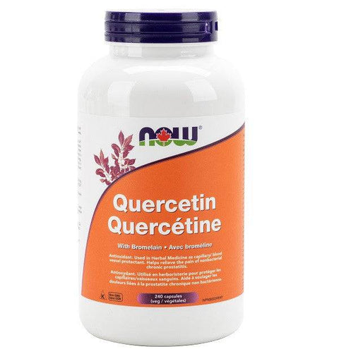 Expires January 2025 Clearance Now Foods Quercetin with Bromelain - 240 veg capsules