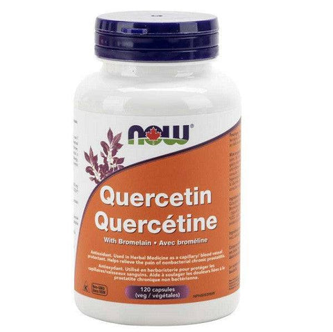 Expires January 2025 Clearance Now Foods Quercetin with Bromelain - 120 veg capsules