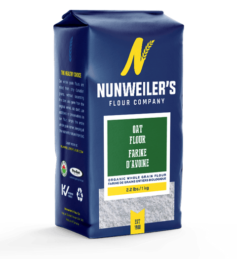 Expires January 2025 Clearance Nunweiler's Flour Company Organic Whole Grain Oat Flour 1kg