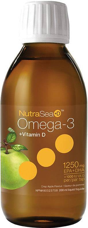 Expires January 2025 Clearance NutraSea+D Omega-3 + Vitamin D EPA & DHA 1250mg Liquid