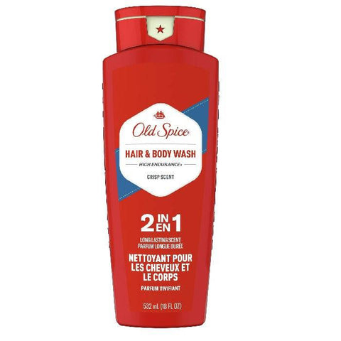 Old Spice Hair & Body Wash High Endurance 2In1 532ml - YesWellness.com