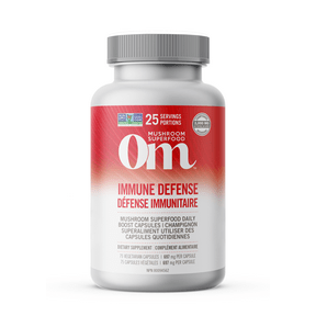 Expires April 2025 Clearance OM Mushroom Immune Defense Mushroom 697mg 75 Caps