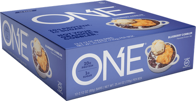 Expires November 2024 Clearance One Bar Blueberry Cobbler 60g x 12 bars box