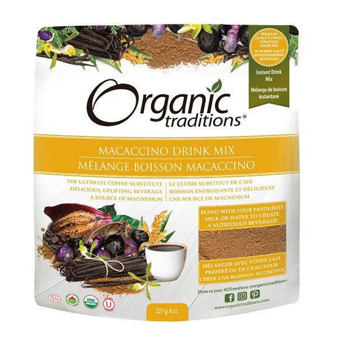 Expires March 2025 Clearance Organic Traditions Macaccino Drink Mix 227 grams