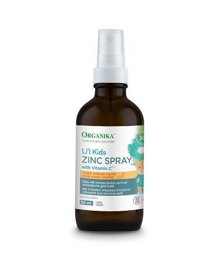 Expires December 2024 Clearance Organika Kids Zinc Spray with Vitamin C 30mL