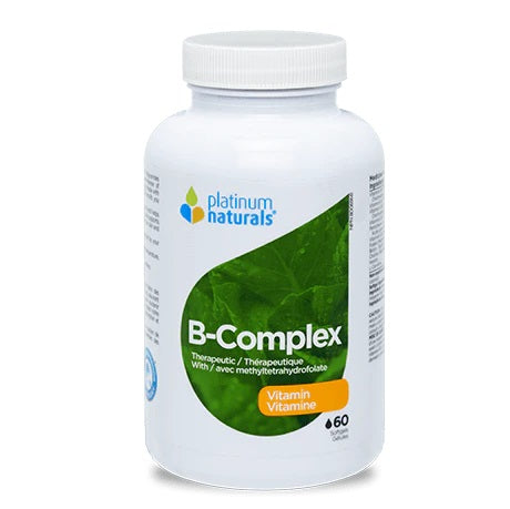 Expires September 2024 Clearance Platinum Naturals Vitamin B-Complex 60 Vegan Liquid Capsules