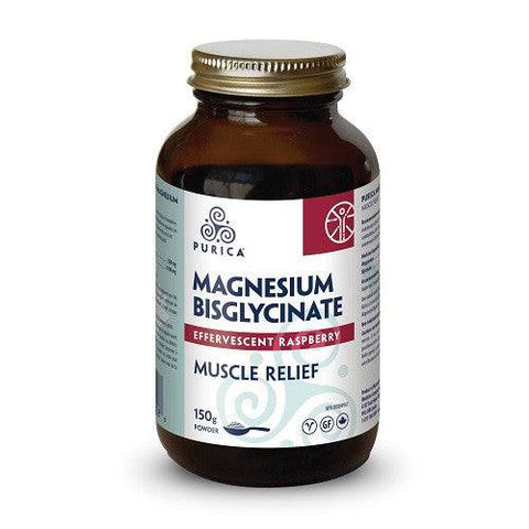 Expires February 2025 Clearance Purica Magnesium Bisglycinate Effervescent Raspberry 150g