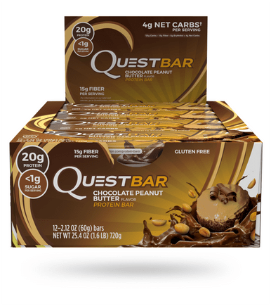 Expires January 2025 Clearance Quest Protein Bar Chocolate Peanut Butter 12 Bars