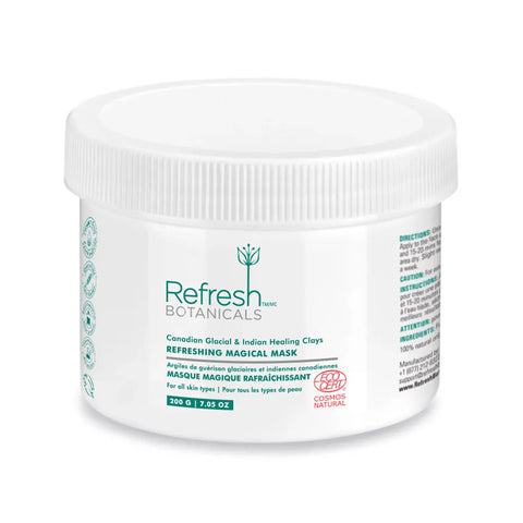 Refresh Botanicals Refreshing MAGICAL Mask Canadian Glacial Clay & Indian Healing Clay 200g - Yeswellness.com