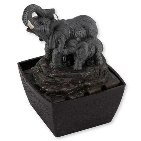 Relaxus Mini Elephant Indoor Water Fountain