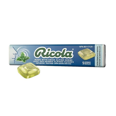 Expires January 2025 Clearance Ricola Extra Strength Icy Menthol 9 Lozenges