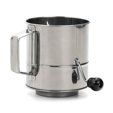 RSVP International Crank Style Flour Sifter - 3 Cup - YesWellness.com