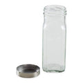 RSVP International Glass Bottle - Large Square Clear - 8Oz - YesWellness.com