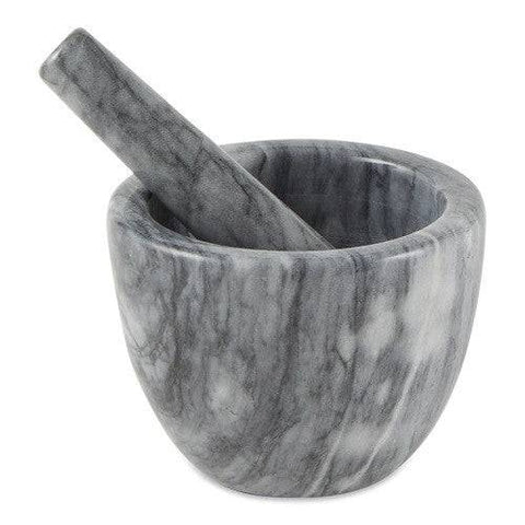 RSVP International Marble Mortar & Pestle - Gray - YesWellness.com