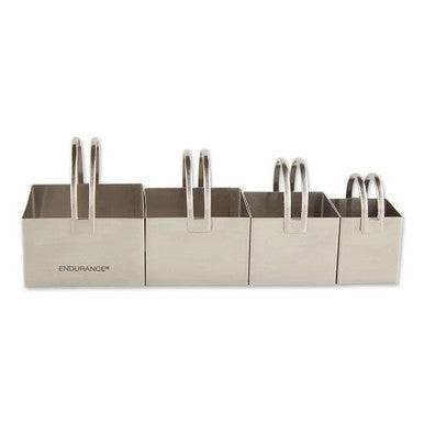 RSVP International Square Biscuit Cutters - Square Set of 4 - YesWellness.com