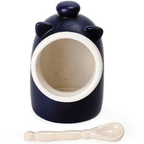 RSVP International Stoneware Salt Pig - Matte Blue - YesWellness.com