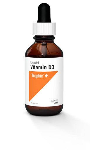 Expires September 2024 Clearance Trophic Liquid Vitamin D3 1000IU 50mL