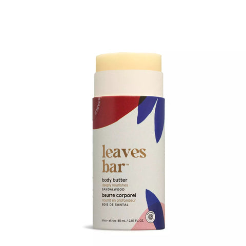 Attitude Leaves Bar Body Butter Stick Sandalwood 85mL - YesWellness.com