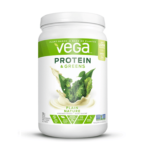 Expires November 2024 Clearance Vega Protein & Greens Powder Plain Unsweetened 586g