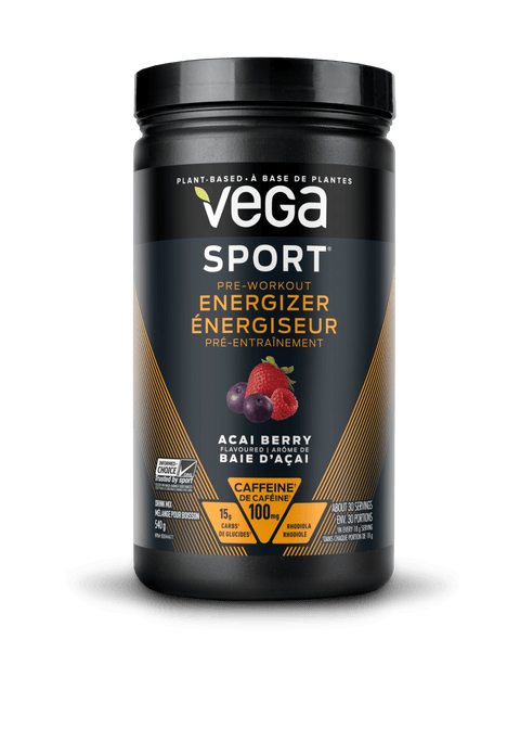 Expires October 2024 Clearance Vega Sport Pre-Workout Energizer Acai Berry 540g