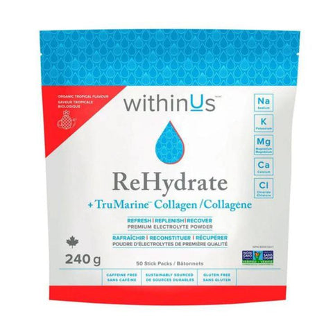 Expires January 2025 Clearance withinUs ReHydrate + TruMarine Collagen Stick Packs