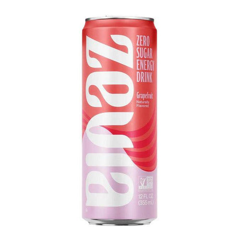 Expires December 2024 Clearance Zevia Zero Sugar Energy Drink Grapefruit 12 x 355mL